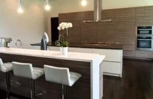 Frameless Cabinetry with Slab Style Doors