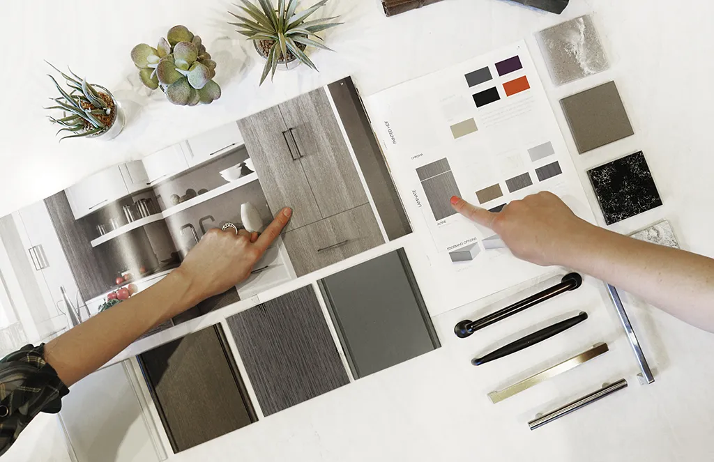 Mood board designing a custom kitchen with Laslo Custom Kitchens in Easton, Pennsylvania