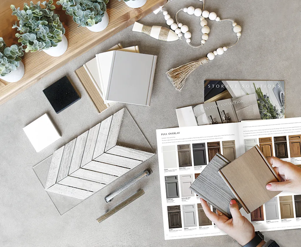 mood board at Laslo Custom Kitchens to help you lay out the design of your new custom kitchen