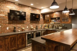 Rustic Bar Cabinetry