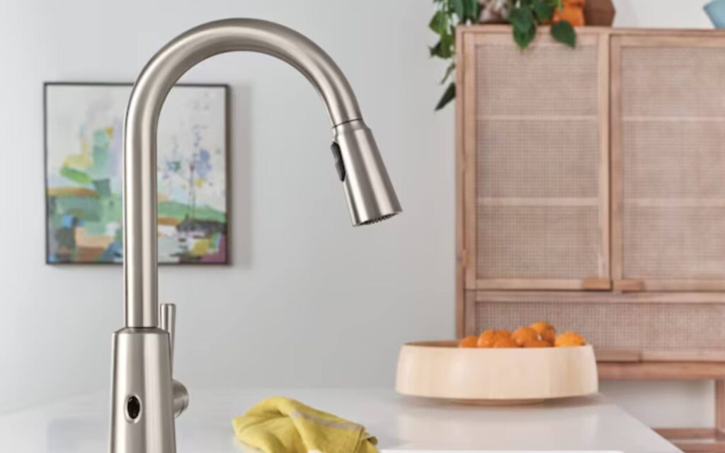 Stainless touchless faucet