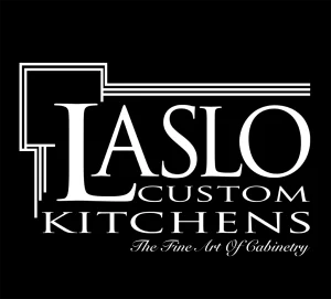 Laslo Custom Kitchens white logo