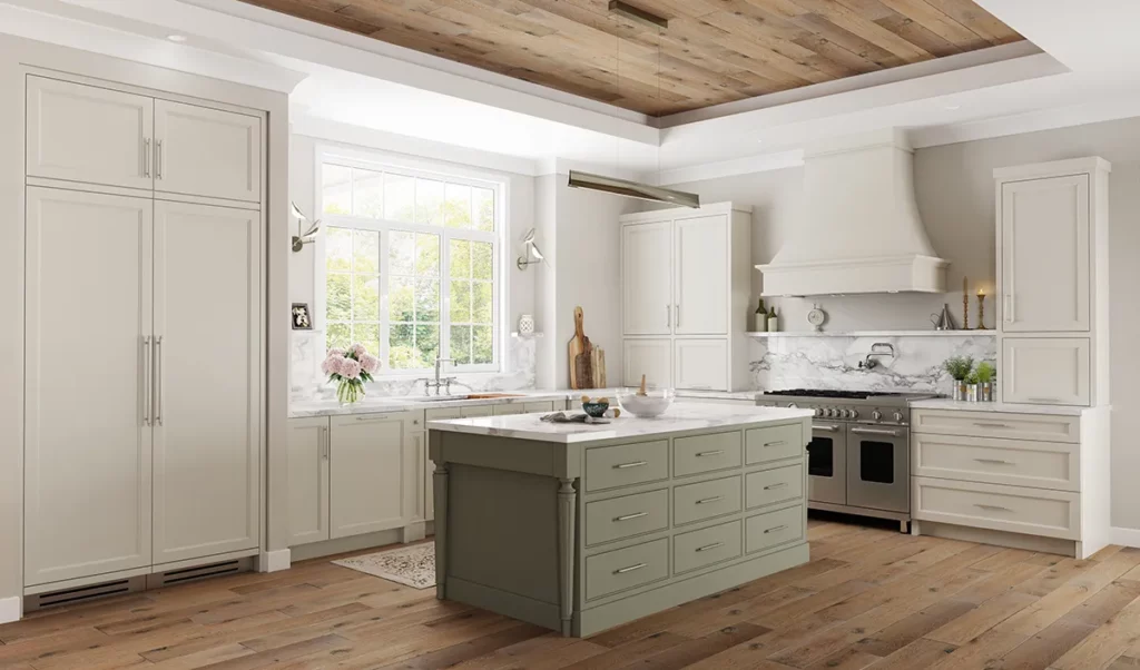 kitchen highlights a number of natural materials