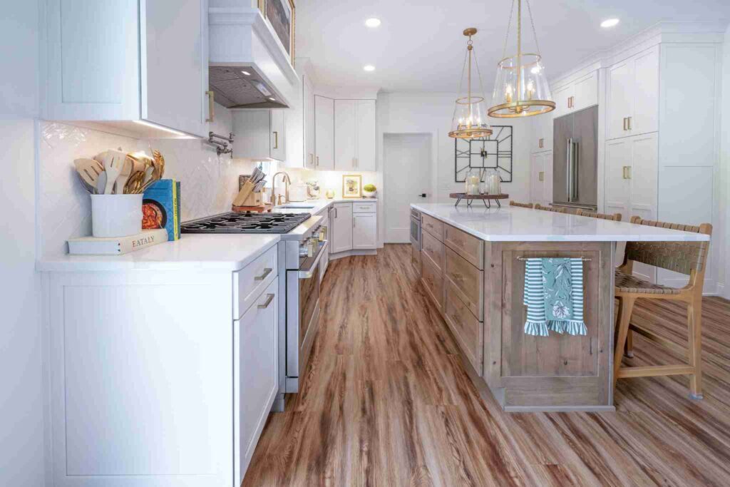 A kitchen in Hellertown designed for maximum organic flow.