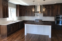 kitchen remodel white island