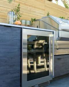 Outdoor gray kitchen - NatureKast