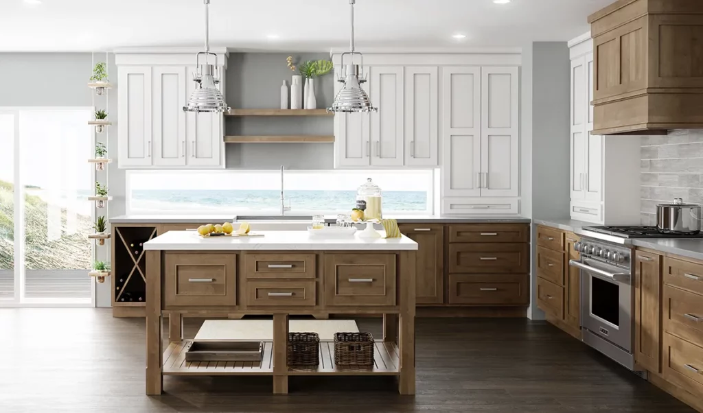 natural light shining through the backsplash window.