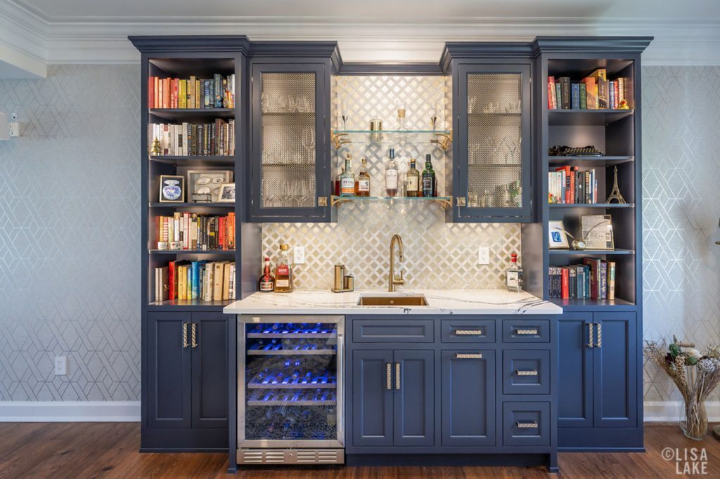 Blue Cabinets before