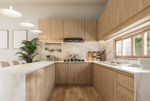 u shaped kitchen