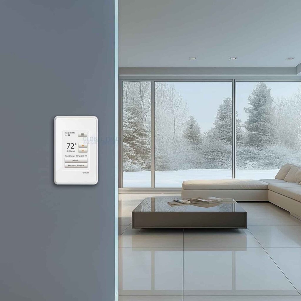 Thermostat for heated floor.
